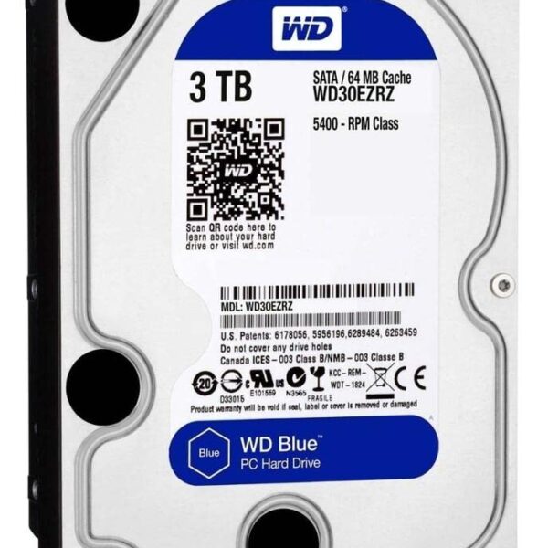 Western Digital Blue 3TB Internal Hard Drive (Western Digital30EZRZ)