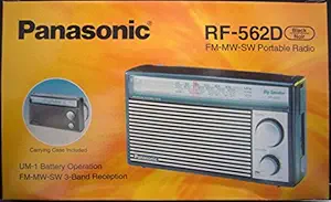 Panasonic RF-562DD FM/MW/SW 3 Band Battery Operated Radio (Black)