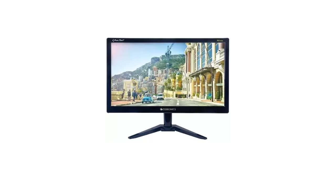 ZEBRONICS 18.5 inch HD VA Panel Monitor (18.5(46.9cm) Monitor with HDMI and VGA Port(Black))  (Response Time: 8 ms, 60 Hz Refresh Rate)