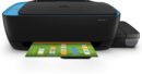 HP Ink Tank 319 Printer, All-in-One, Print, Copy, Scan, Hi-Speed USB 2.0, Up to 8/5 ppm (black/color), 60-sheet input tray, 25-sheet output tray, 1000-page duty cycle, Color, Z6Z13A