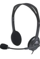 Logitech H111 Wired On Ear Headphones With Mic Black