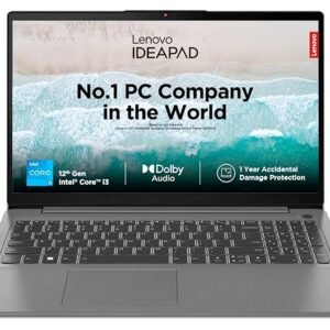 Lenovo IdeaPad Slim 3 Intel Core i3 12th Gen 15.6 inch (39.62cm) FHD Thin & Light Laptop (8GB/512GB SSD/Windows 11/Office 2021/3months Game Pass/Arctic Grey/1.63Kg), 82RK00VWIN