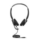 Jabra Engage 50 II Wired Stereo Headset with Noise-Cancelling 3-Mic Technology and USB-C Cable, Ultra-Lightweight - Works with All Leading Unified Communications Platforms such as Zoom & Unify - Black