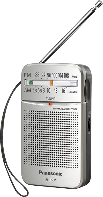 Panasonic FM Radio Speaker Pocket Player, AM FM Dual Band Receiver.