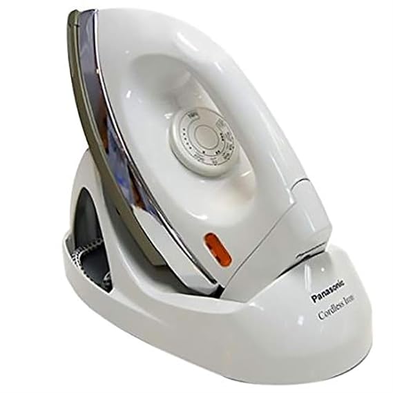 Panasonic NI-100DX 240 V Cordless Seterika tanpa kord (White), 1000 watts, Stainless Steel