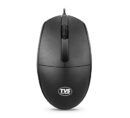 TVS ELECTRONICS Champ M120 Wired Optical Mouse with 1200 DPI Resolutions | 3 Handy Buttons with 1.5 Million Durable Clicks | Fast Moving Scroll Wheel, Plug and Play USB Mouse for Windows/Mac