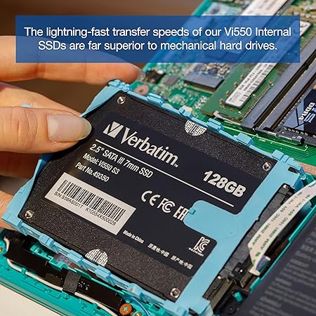 Verbatim 512GB Vi550 SATA III 2.5” SSD Internal Solid State Drive - Image 5