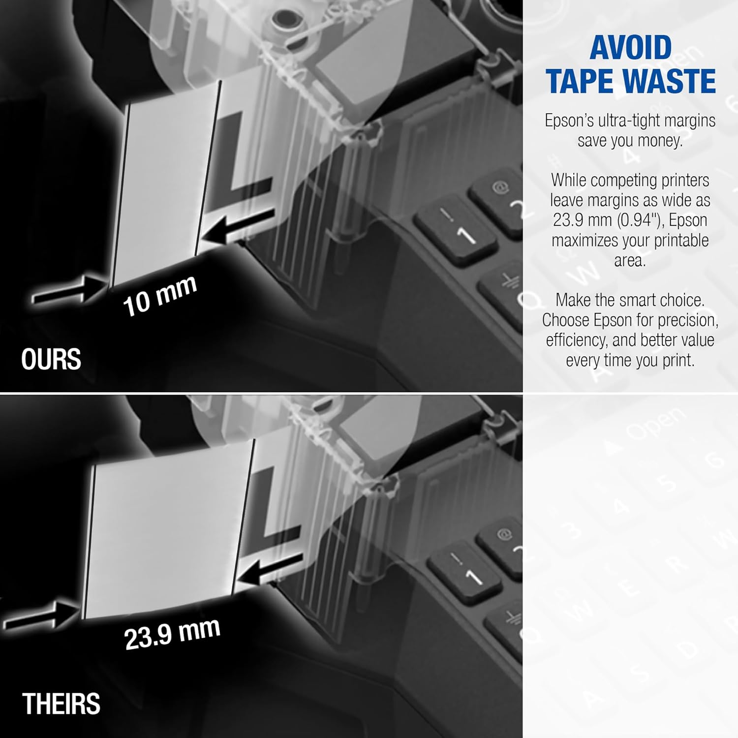 LABELWORKS Epson LW-PX300 Industrial Label Maker for Office - Sticker Labels, Magnetic Tape Compatible, Uses Only 203 and 205 Heat Shrink Tube Tapes, Portable Hand Label Printer - Image 7