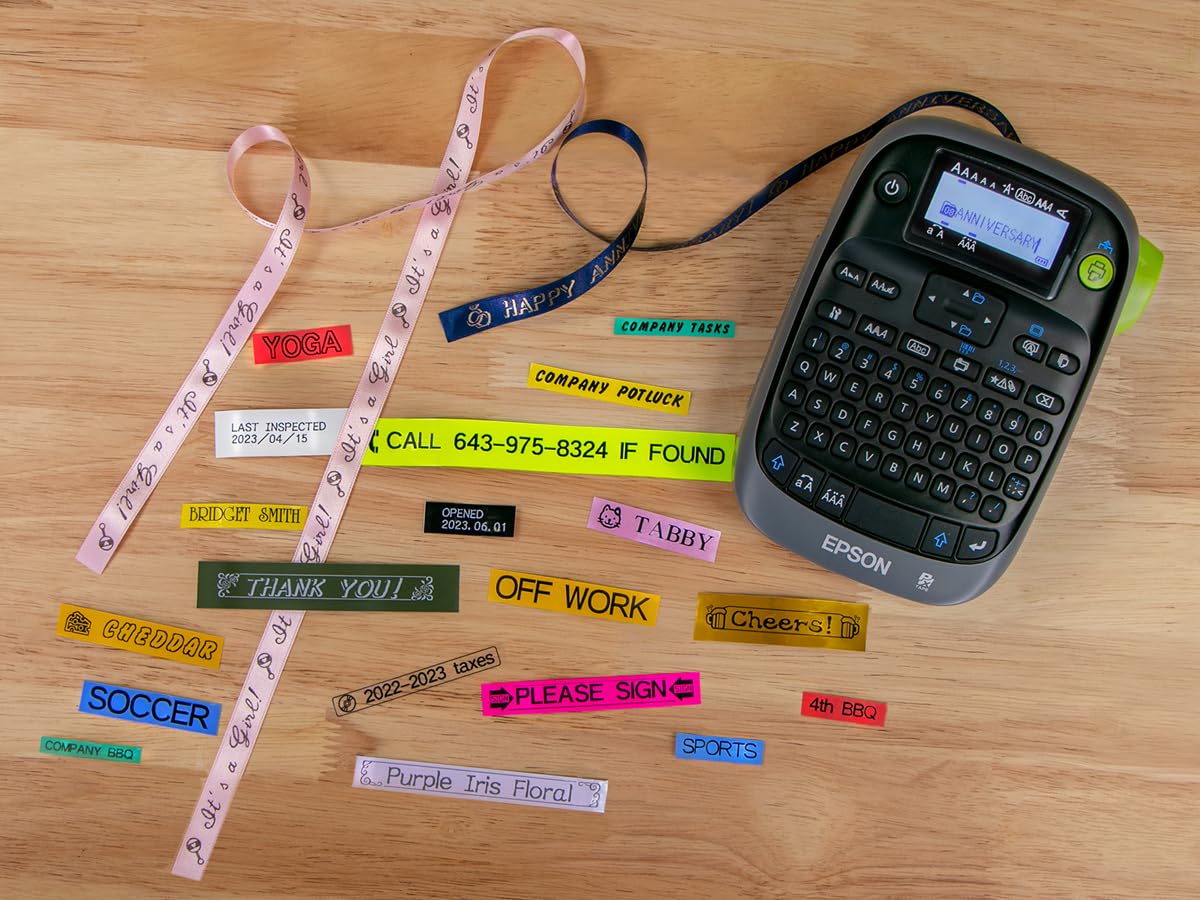 LABELWORKS Epson LW-PX300 Industrial Label Maker for Office - Sticker Labels, Magnetic Tape Compatible, Uses Only 203 and 205 Heat Shrink Tube Tapes, Portable Hand Label Printer - Image 4