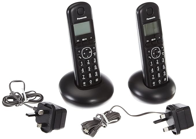 Panasonic KX-TGB212EB Digital Cordless Phone with LCD Display (Two Handset Pack) - Black - Image 2