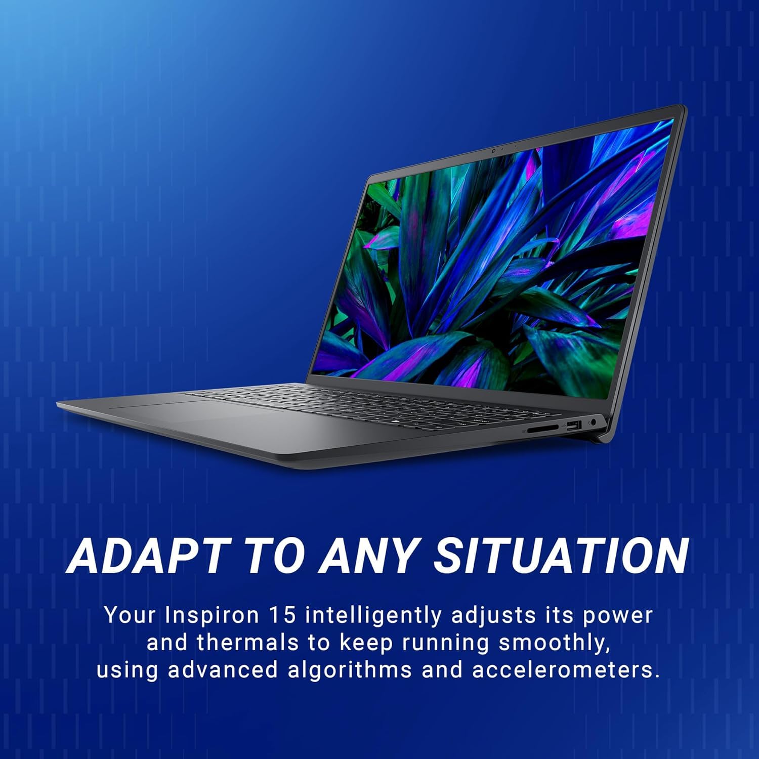 Dell 15 (Previously Inspiron) Laptop, 14th Gen Intel Core 3 100U Processor, 8GB DDR4, 512 SSD, 15.6" NT FHD 120Hz IPS AG 250 nit Display, Win 11 + Office H&S 2024, Carbon Black, Thin & Light- 1.63Kg - Image 4