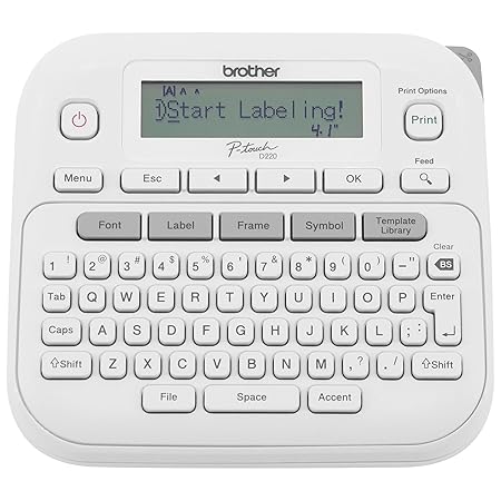 Brother P-Touch PTD220 Home/Office Everyday Label Maker | Prints TZe Label Tapes up to ~1/2 inch