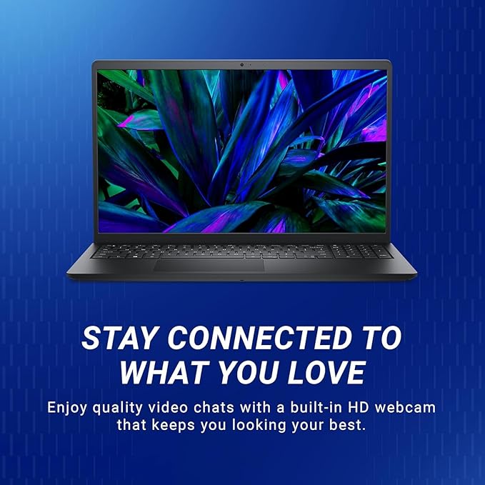 Dell 15 (Previously Inspiron) Laptop, 14th Gen Intel Core 3 100U Processor, 8GB DDR4, 512 SSD, 15.6" NT FHD 120Hz IPS AG 250 nit Display, Win 11 + Office H&S 2024, Carbon Black, Thin & Light- 1.63Kg - Image 8